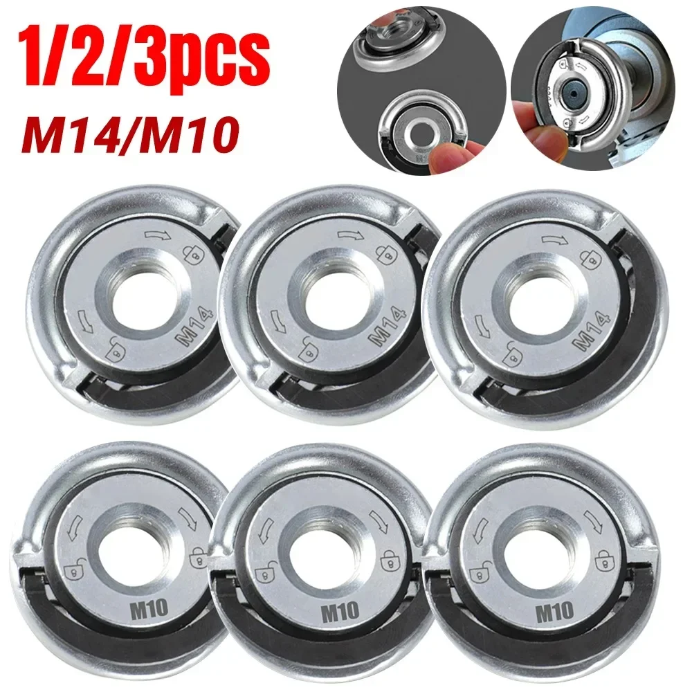 3-1pcs M10 For 100 Type Angle Grinder Quick Release Self-Locking Grinder Pressing Plate Flange Nut Power Chuck Tools
3-1pcs M10 For 100 Type Angle Grinder Quick Release Self-Locking Grinder Pressing Plate Flange Nut Power Chuck Tools