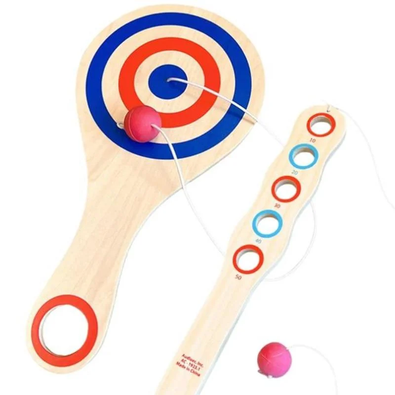Wooden Paddle Ball With String And Ball, Hand-Eye Coordination Elastic Technology Paddle Interactive Sensory Training Kit
Wooden Paddle Ball With String And Ball, Hand-Eye Coordination Elastic Technology Paddle Interactive Sensory Training Kit
