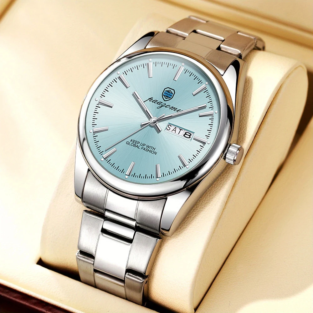 PAAZOMU лучший бренд класса люкс мужские наручные часы водостойкие светящиеся мужские часы с датой кварцевые мужские часы из нержавеющей стали мужской reloj
PAAZOMU лучший бренд класса люкс мужские наручные часы водостойкие светящиеся мужские часы с датой кварцевые мужские часы из нержавеющей стали мужской reloj