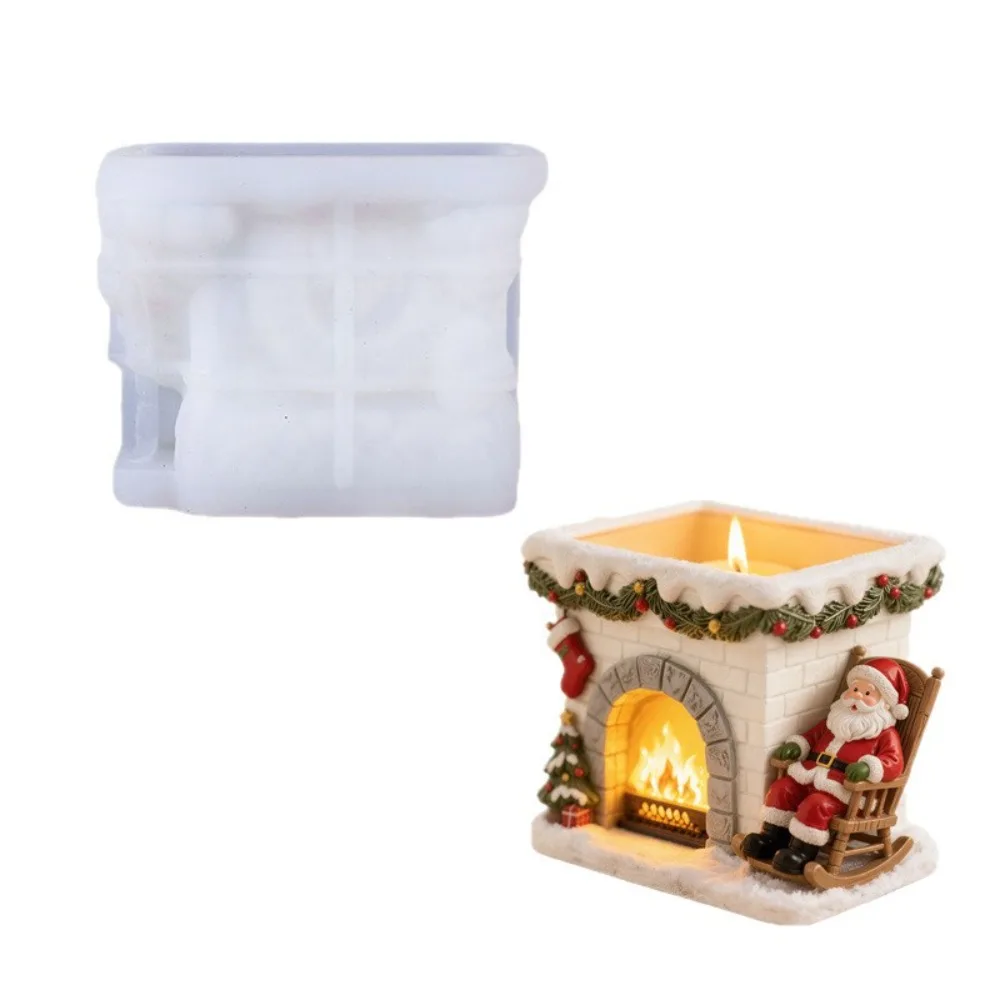 Christmas Fireplace Candle Cup Silicone Mold DIY Handmade Concrete Plaster Candle Jar Flowerpot Epoxy Resin Mold S Home Décor
Christmas Fireplace Candle Cup Silicone Mold DIY Handmade Concrete Plaster Candle Jar Flowerpot Epoxy Resin Mold S Home Décor