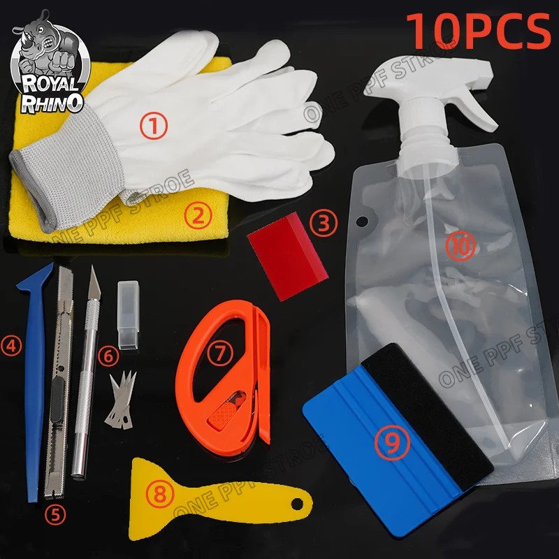 Car Vinyl Wrap Tools Set Window Tint Kit Rubber Squeegee Film Application Sticker Cutter Cleaning Wiper
Car Vinyl Wrap Tools Set Window Tint Kit Rubber Squeegee Film Application Sticker Cutter Cleaning Wiper
