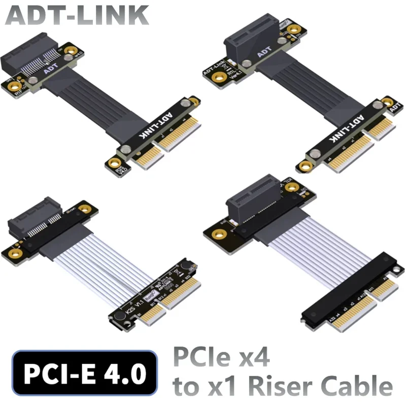 ADT-Link PCI Express 4.0 x4 to x1 Extension Riser Cable Male to Female PCI-e x1 RAID SSD LAN USB Cards Extension Gen4 Full Speed
ADT-Link PCI Express 4.0 x4 to x1 Extension Riser Cable Male to Female PCI-e x1 RAID SSD LAN USB Cards Extension Gen4 Full Speed
