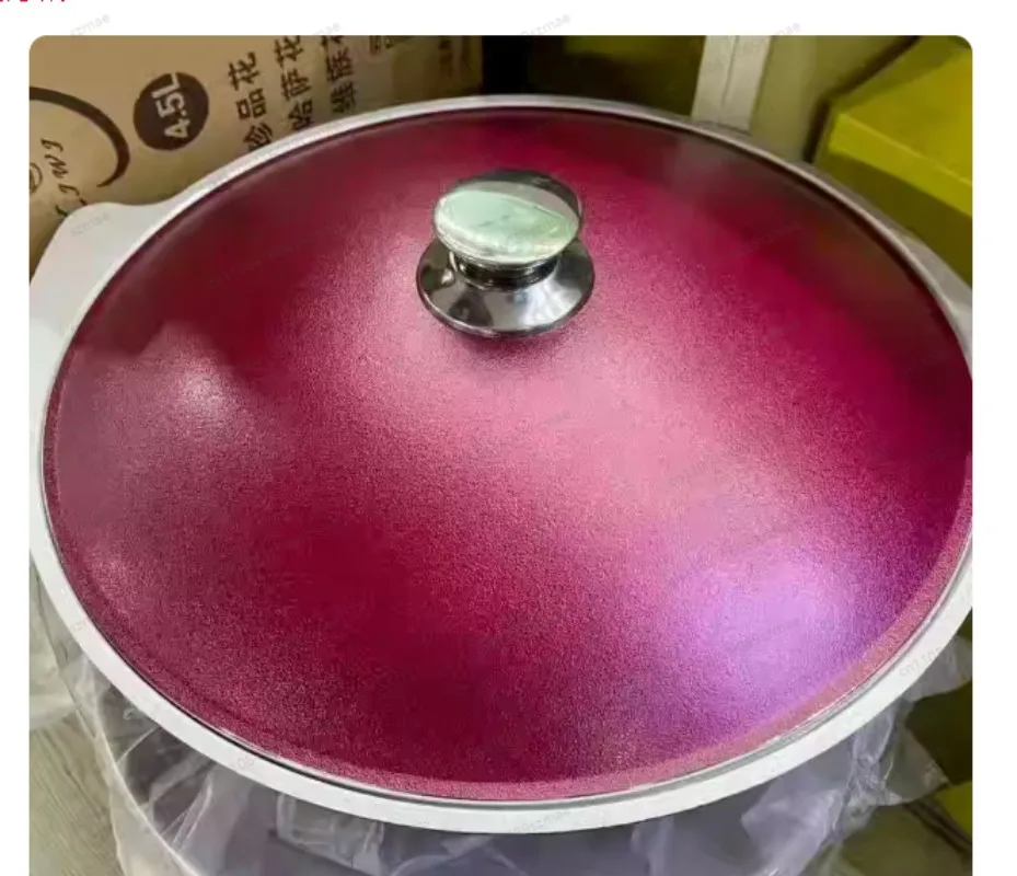 7L 9L 12L Fried Rice Pot with Lid Thickened Aluminum Stuffy Rice Pot Black Red for Cooking
7L 9L 12L Fried Rice Pot with Lid Thickened Aluminum Stuffy Rice Pot Black Red for Cooking