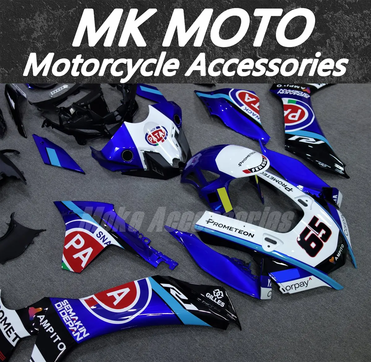Moke moto Motorcycle Fairings Kit Fit For Yzf R1M R1 2020 2021 2022 2023 2024 Bodywork Set High Quality Abs White Blue Red Black
Moke moto Motorcycle Fairings Kit Fit For Yzf R1M R1 2020 2021 2022 2023 2024 Bodywork Set High Quality Abs White Blue Red Black