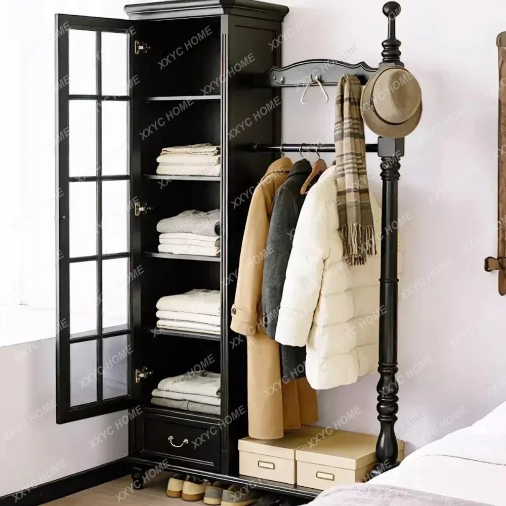 classical black coat rack bedroom retro home storage light luxury bedside table integratedY
classical black coat rack bedroom retro home storage light luxury bedside table integratedY