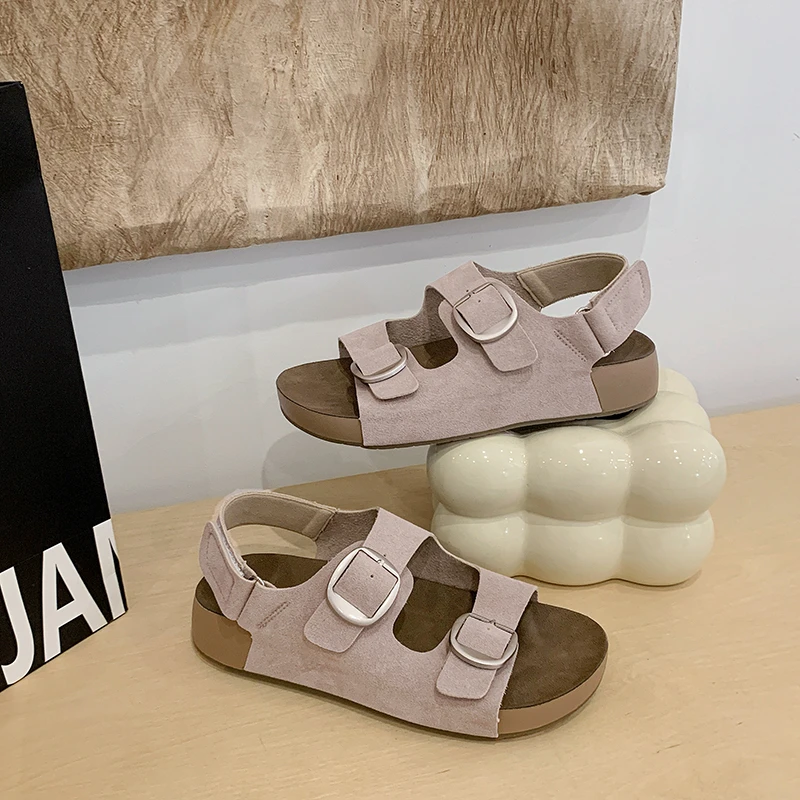 Smile Women Slippers Retro Trend with Buckle Slippers Summer Casual Women Shoes Comfortable Beach Slippers Round-headed Slippers
Smile Women Slippers Retro Trend with Buckle Slippers Summer Casual Women Shoes Comfortable Beach Slippers Round-headed Slippers