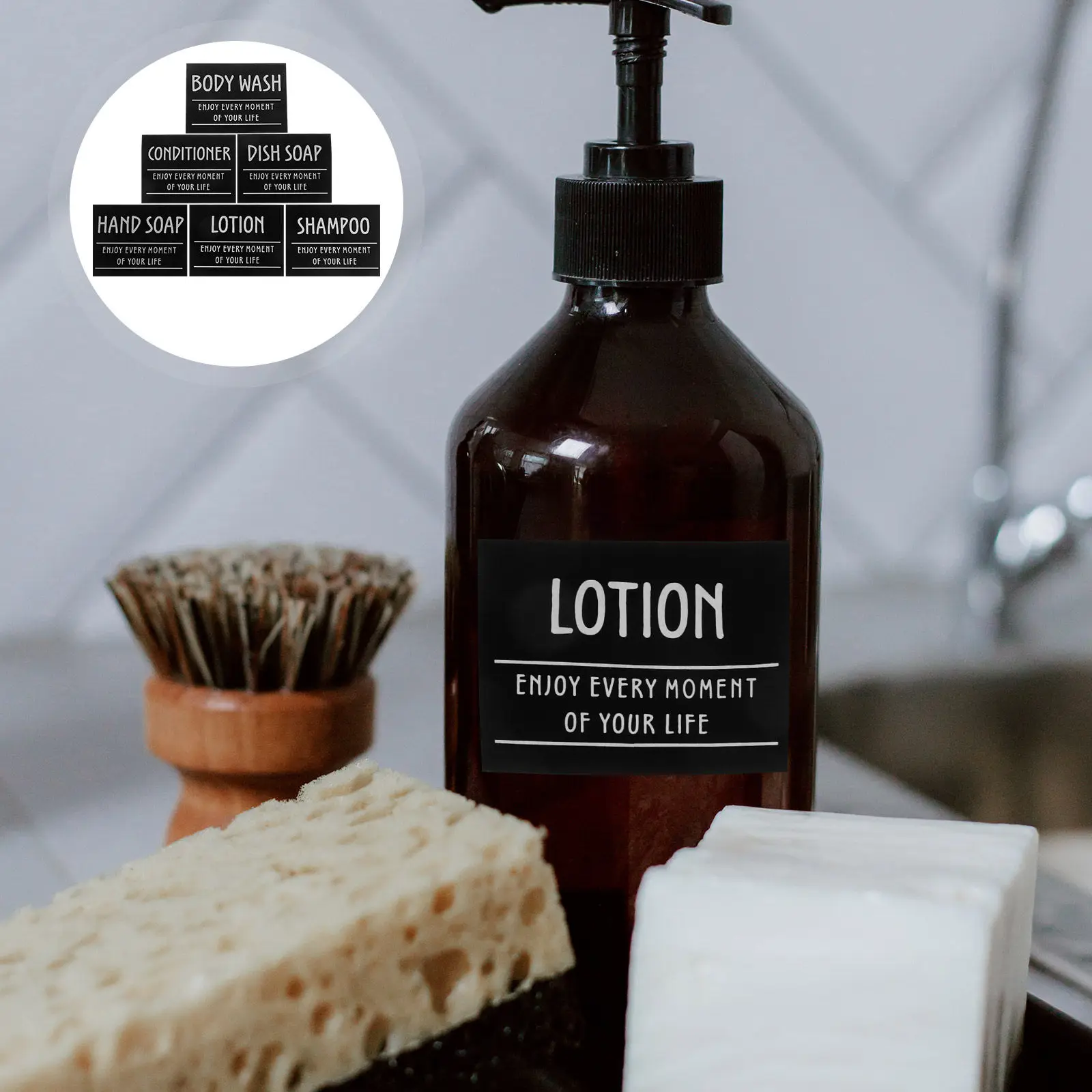 1Set Waterproof Bathroom Labels PVC Stickers Minimalist Design Shampoo Bottle Label Organizing Shower Dispensers
1Set Waterproof Bathroom Labels PVC Stickers Minimalist Design Shampoo Bottle Label Organizing Shower Dispensers