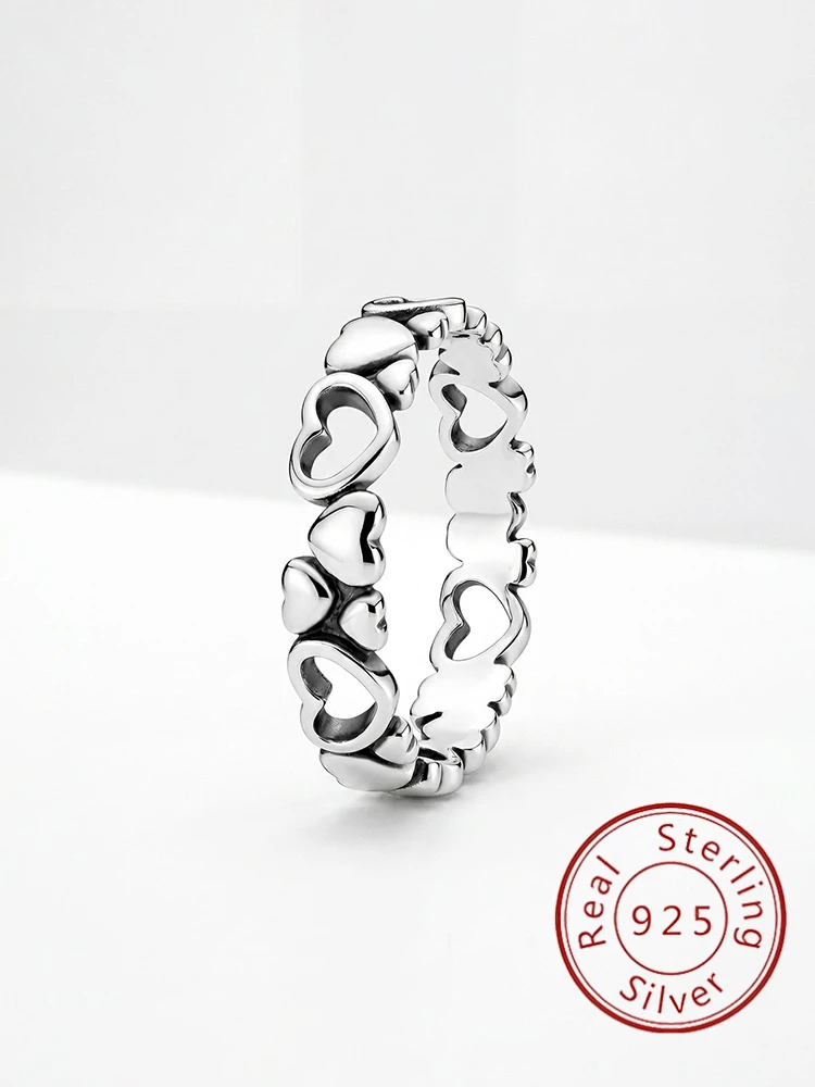 925 Sterling Silver Hollow Heart Ring For Women Engagement Wedding Party Minimalism Fashion High Quality Fine Jewelry
925 Sterling Silver Hollow Heart Ring For Women Engagement Wedding Party Minimalism Fashion High Quality Fine Jewelry