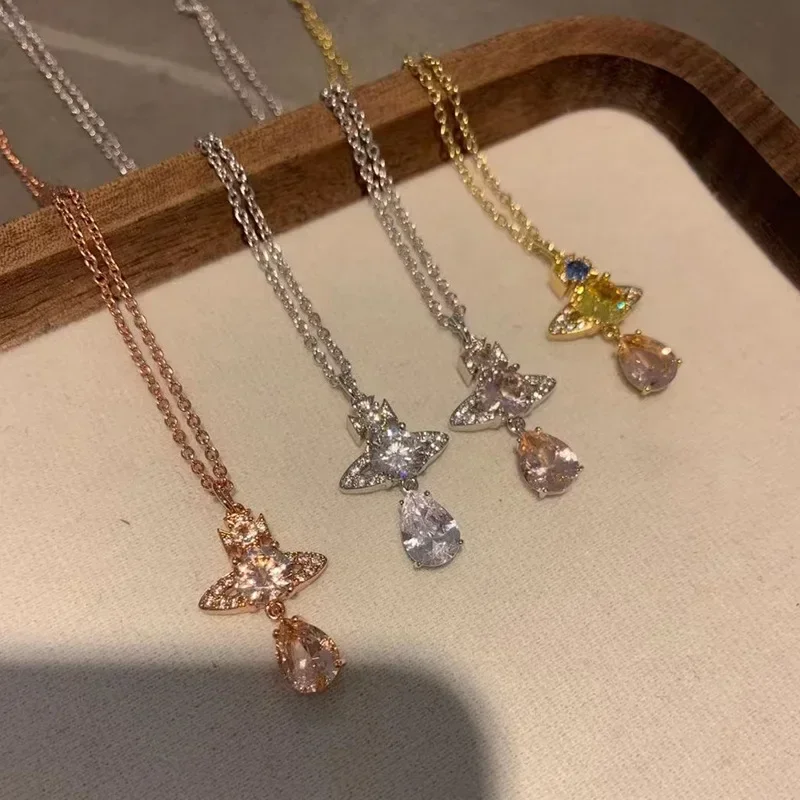 Mermaid Tears Water Drop Diamond Necklace, Dazzling Collarbone Clavicle Chain Pendant, Exquisite Women's Jewelry
Mermaid Tears Water Drop Diamond Necklace, Dazzling Collarbone Clavicle Chain Pendant, Exquisite Women's Jewelry