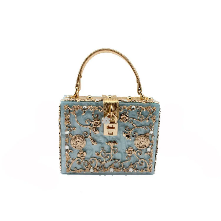 Acrylic Metal Dinner Hollow Carved Diamond Flash Women's Party Banquet Wedding Wallet Bolsas Handbag Y2k
Acrylic Metal Dinner Hollow Carved Diamond Flash Women's Party Banquet Wedding Wallet Bolsas Handbag Y2k