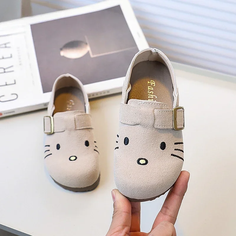 Children's Leather Shoes Cute Cat Embroidered Little Girls' Flat Shoes Soft Versatile Kids Fashion Spring Autumn Causal Shoes
Children's Leather Shoes Cute Cat Embroidered Little Girls' Flat Shoes Soft Versatile Kids Fashion Spring Autumn Causal Shoes