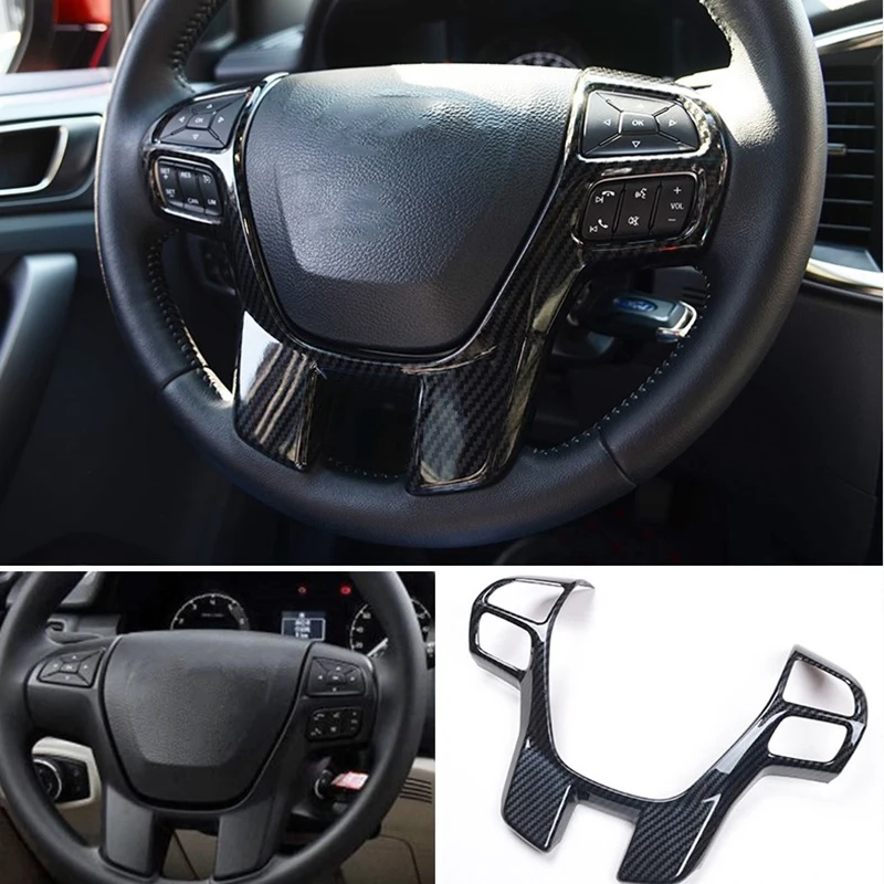 Carbon Fiber Steering Wheel Cover Trim Frame Decorator Sticker Car Accessories For Ford Ranger Everest Endeavour 2015+
Carbon Fiber Steering Wheel Cover Trim Frame Decorator Sticker Car Accessories For Ford Ranger Everest Endeavour 2015+