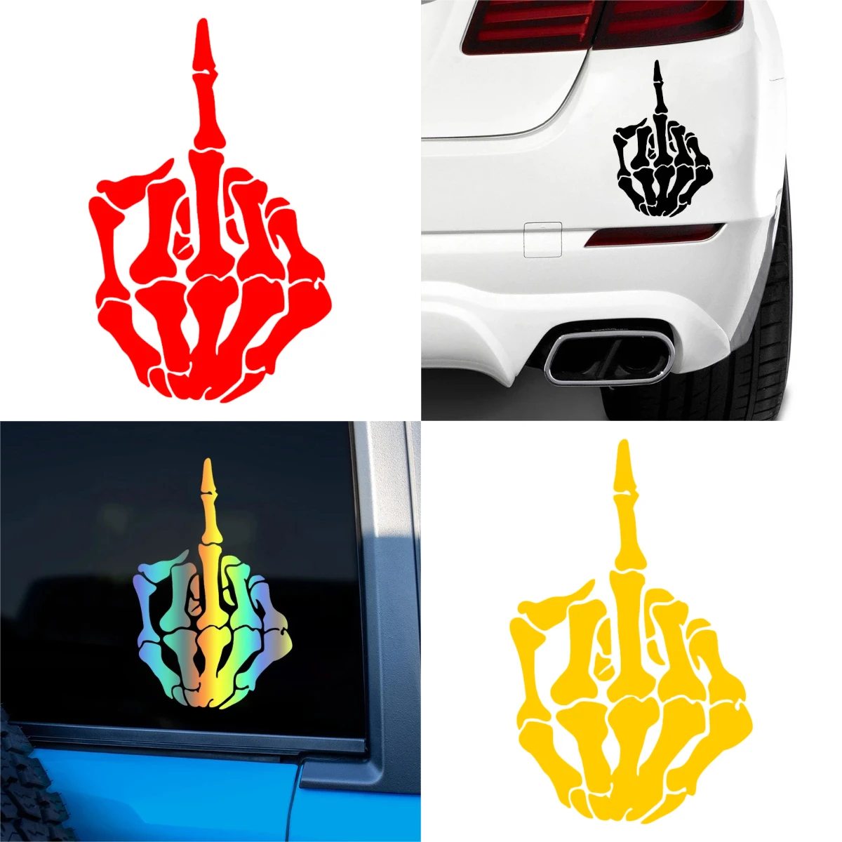 Flipping Off Bone Middle Finger Skull Skeleton Pvc Decal Car Sticker Sunscreen Waterproof Auto Decors for Car Bumper Rear Window
Flipping Off Bone Middle Finger Skull Skeleton Pvc Decal Car Sticker Sunscreen Waterproof Auto Decors for Car Bumper Rear Window