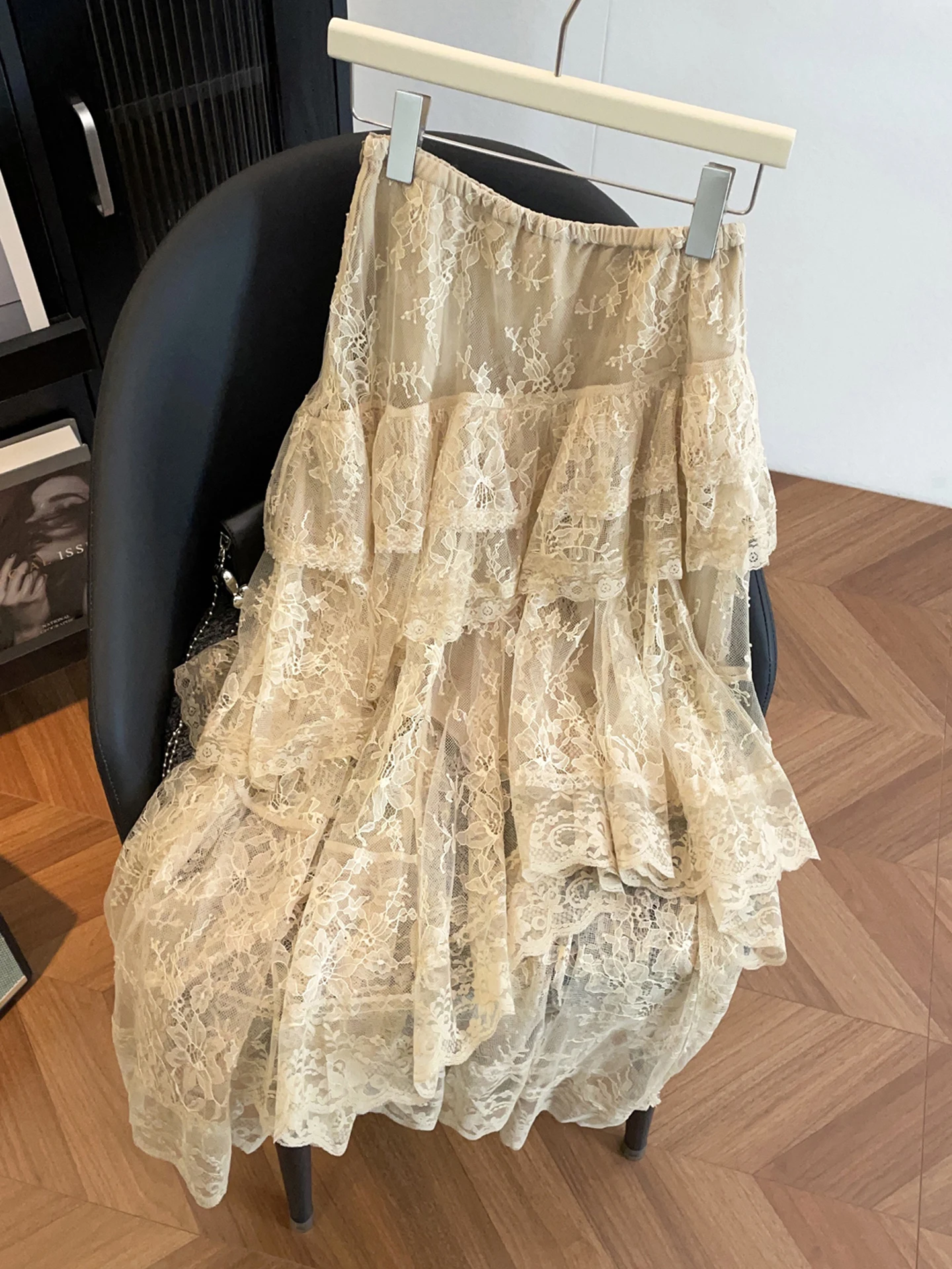 High Waist A-Line Skirt Lace Uneven Cake Style Elegant Women's Spring Summer Commute Simple Design Standard Fit
High Waist A-Line Skirt Lace Uneven Cake Style Elegant Women's Spring Summer Commute Simple Design Standard Fit