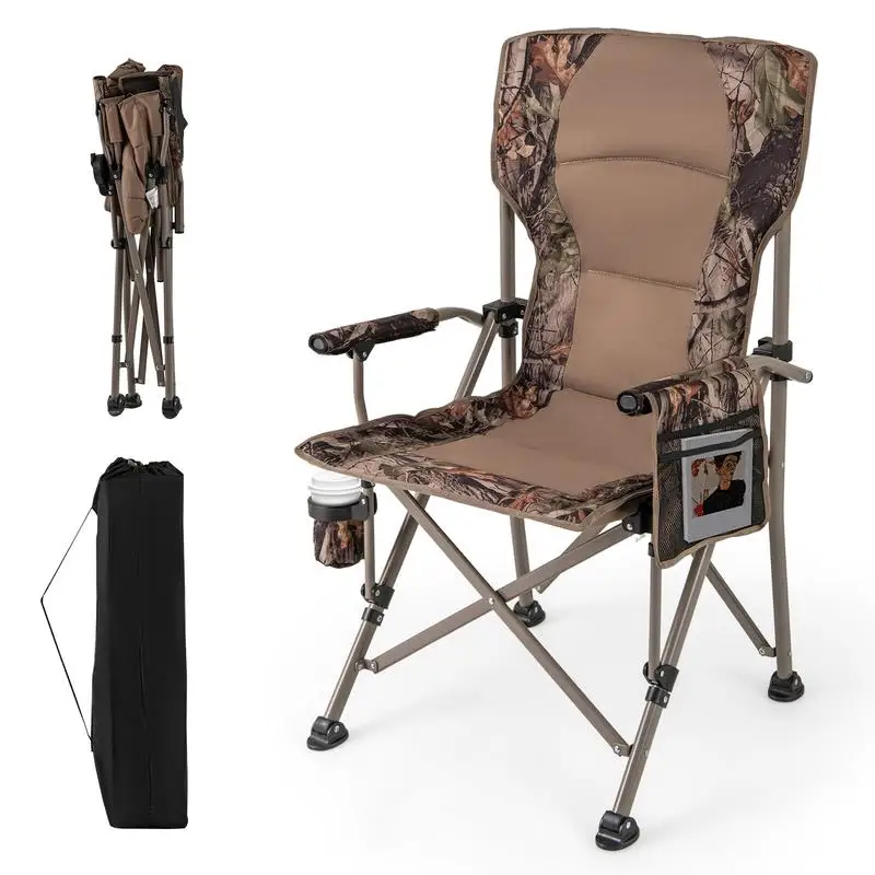 Portable Camping Chair with 400 LBS Metal Frame and Anti-Slip Feet
Portable Camping Chair with 400 LBS Metal Frame and Anti-Slip Feet