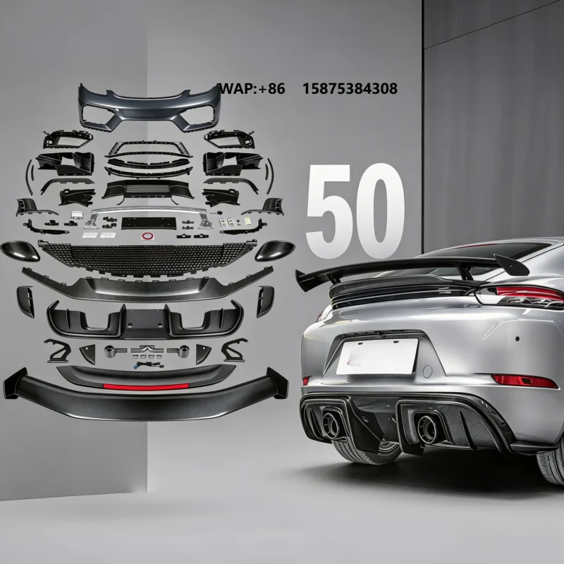 2017-25 Style for 718 PP+CF Body Kit Upgrade to GT4 RS Look 981 Cayman GT4 Body Kit
2017-25 Style for 718 PP+CF Body Kit Upgrade to GT4 RS Look 981 Cayman GT4 Body Kit