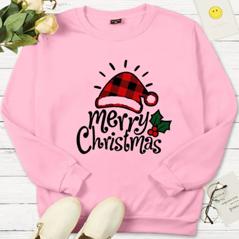 Casual Christmas Print Autumn Winter Long-sleeved Pullover Round Neck Hoodie Woman Sweatshirts Sweatshirt Streetwear Women
Casual Christmas Print Autumn Winter Long-sleeved Pullover Round Neck Hoodie Woman Sweatshirts Sweatshirt Streetwear Women