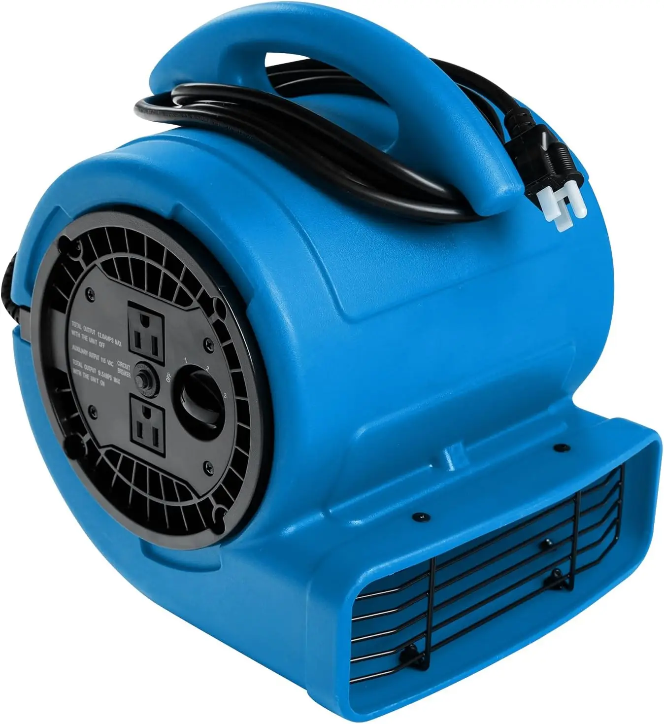 1/5hp Air Mover Blower Fan, 800cfm for Drying Floors and Carpets, 3-Speed with Dual Outlet and 10ft Cord
1/5hp Air Mover Blower Fan, 800cfm for Drying Floors and Carpets, 3-Speed with Dual Outlet and 10ft Cord