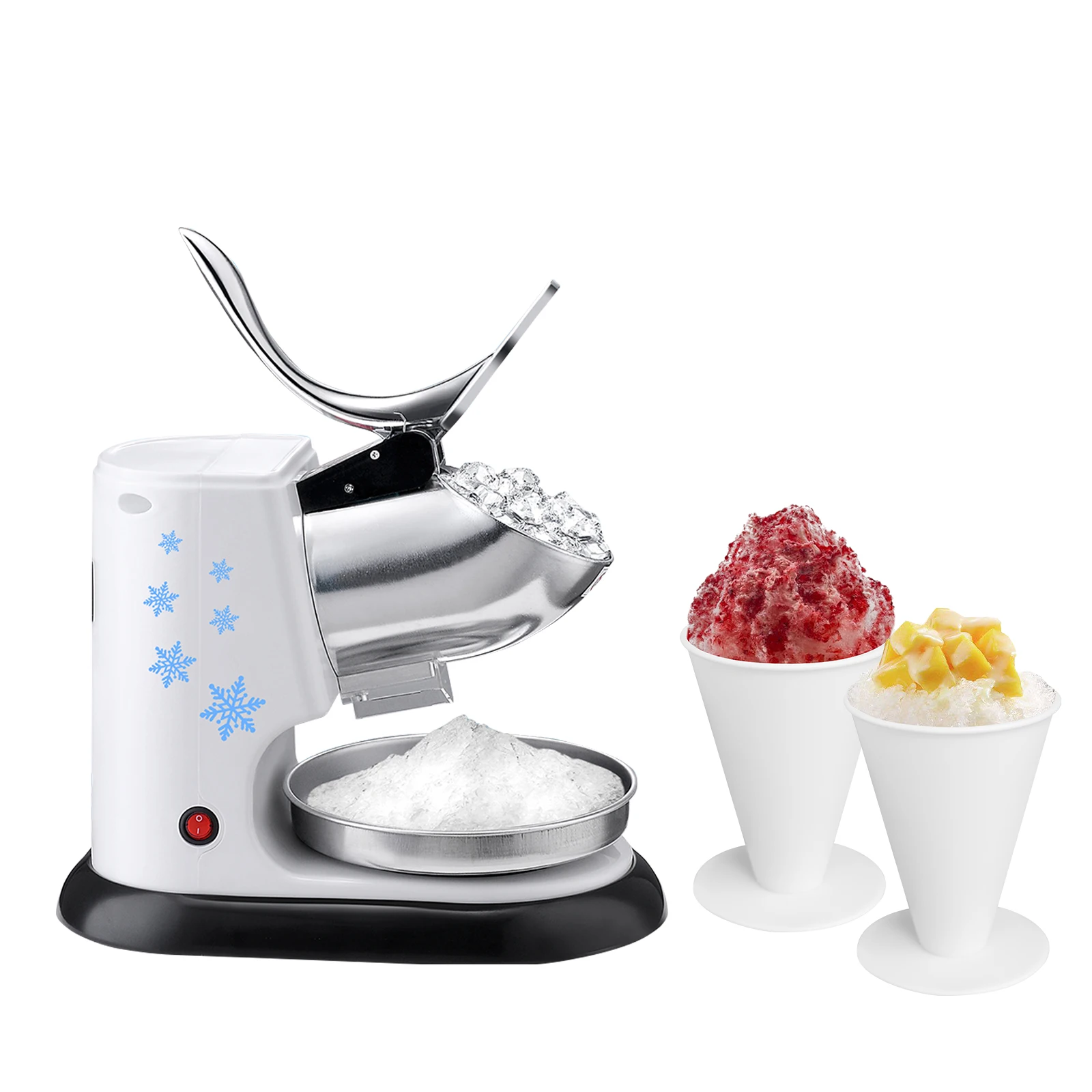 Commercial Snow Cone Shaved Ice Machine Automatic Icee Maker Slushy Machine Stainless Steel Home Commercial Ice Crushers
Commercial Snow Cone Shaved Ice Machine Automatic Icee Maker Slushy Machine Stainless Steel Home Commercial Ice Crushers