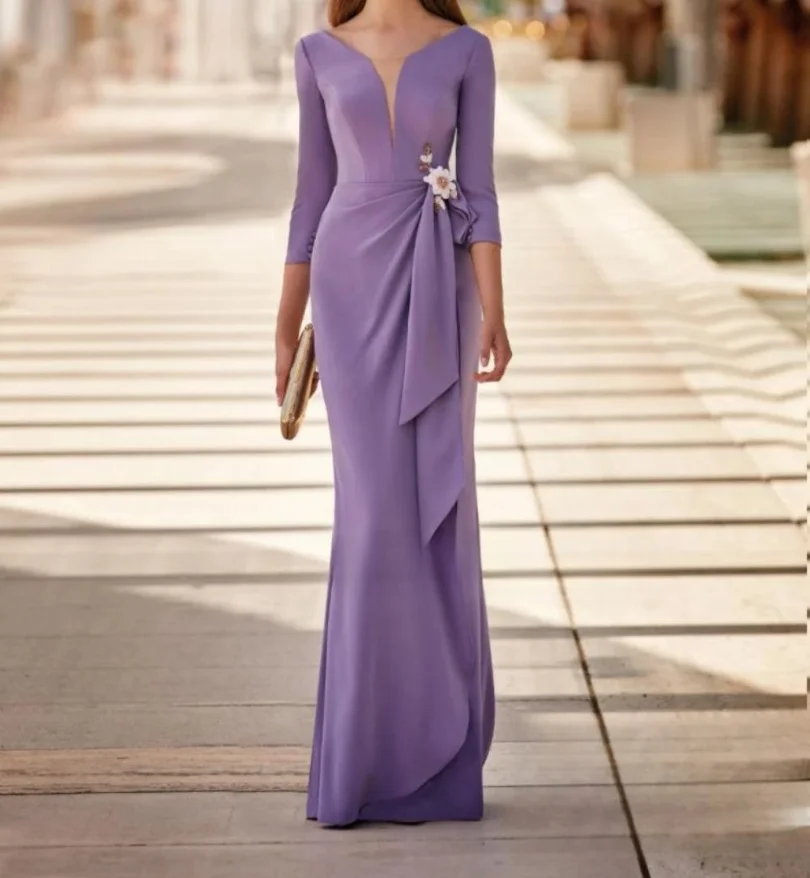 2024 Quarter SleeveClassic 3D Flower Prom Dress Graceful Straight Long Evening Gown Mother Of The Bride Dress For Wedding
2024 Quarter SleeveClassic 3D Flower Prom Dress Graceful Straight Long Evening Gown Mother Of The Bride Dress For Wedding