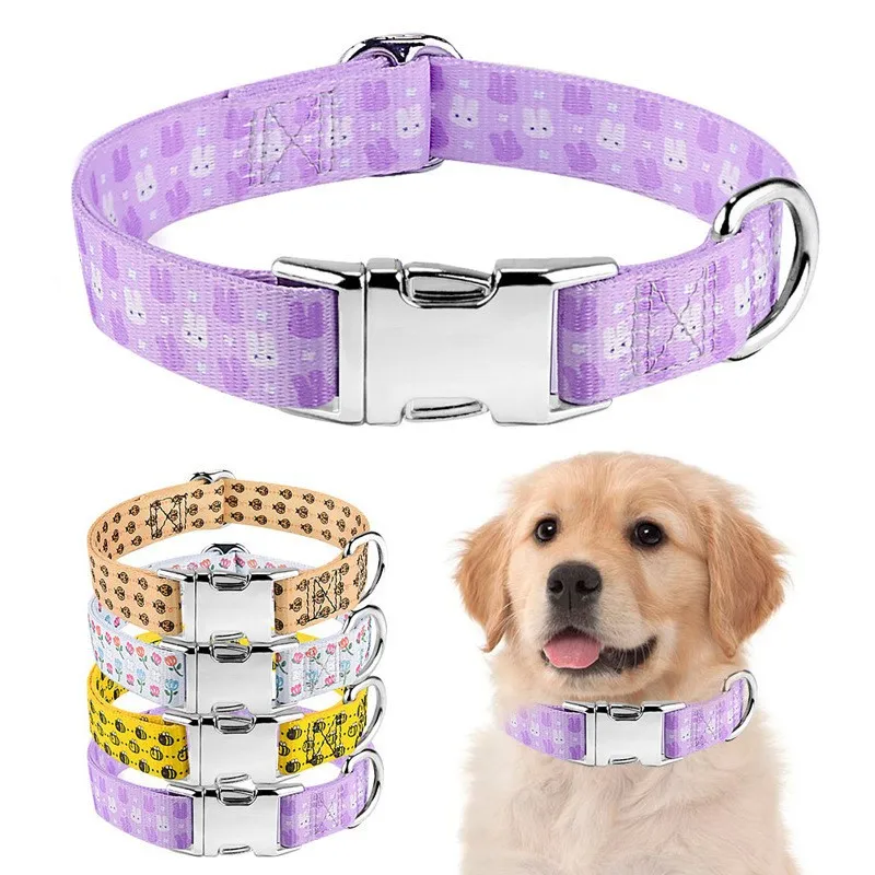 Nylon Pet Collar with Adorable Cartoon Prints, Durable Metal Buckle for Dogs and Cats on Amazon Wholesale, High Quality
Nylon Pet Collar with Adorable Cartoon Prints, Durable Metal Buckle for Dogs and Cats on Amazon Wholesale, High Quality