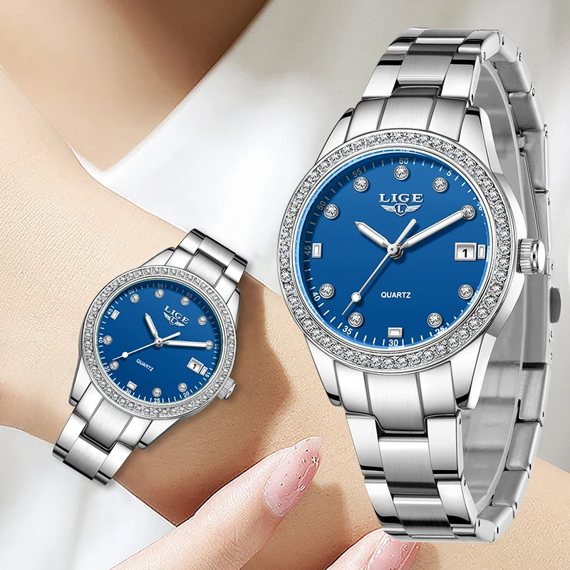 LIGE Women's Watch 2026 luxury Luminous Waterproof Fashion women's quartz wrist watch Thin Casual elegant clock reloj de mujer
LIGE Women's Watch 2026 luxury Luminous Waterproof Fashion women's quartz wrist watch Thin Casual elegant clock reloj de mujer