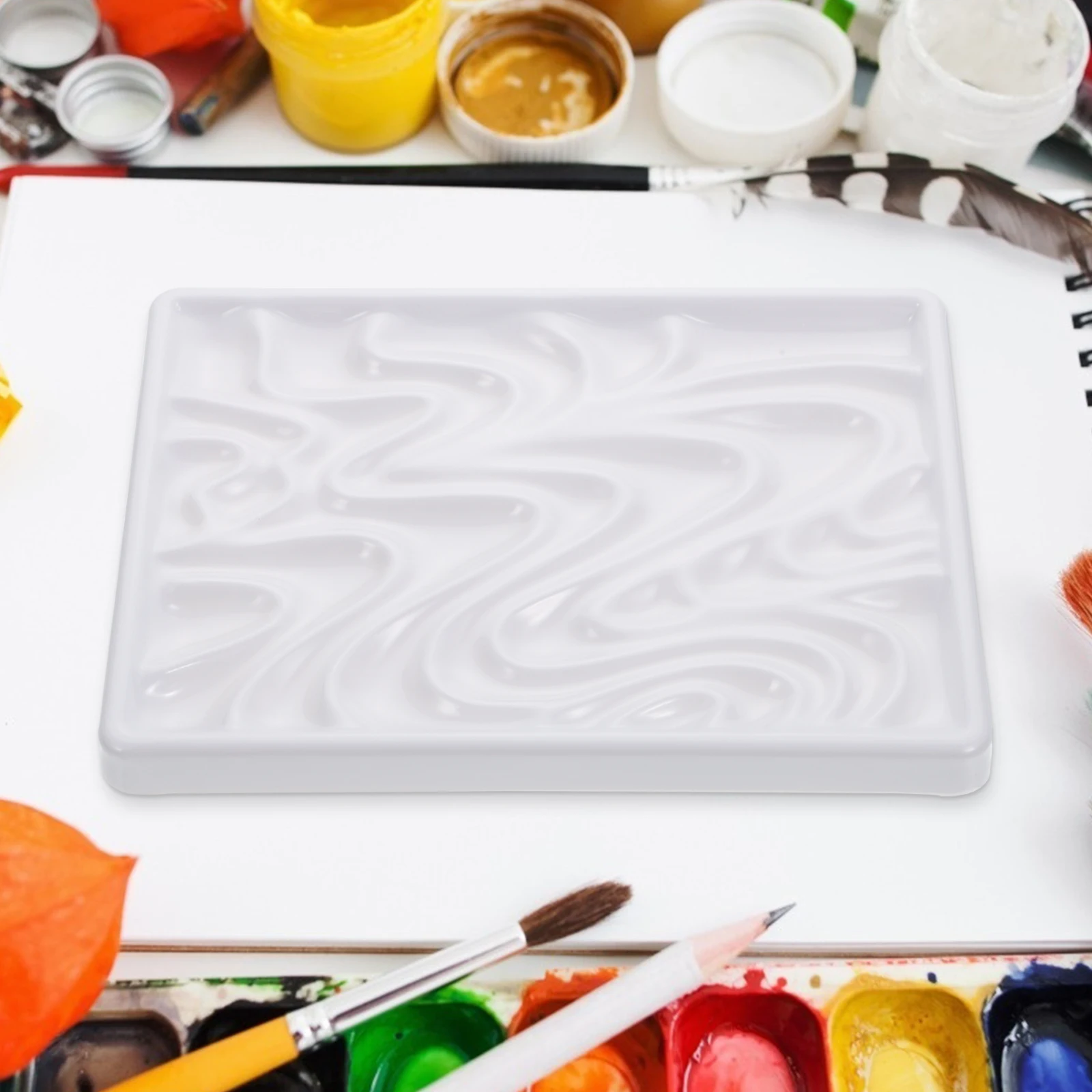 Wave Palette Porcelain Watercolor Tray Mixing Gouache Painting Trays Oval Child
Wave Palette Porcelain Watercolor Tray Mixing Gouache Painting Trays Oval Child