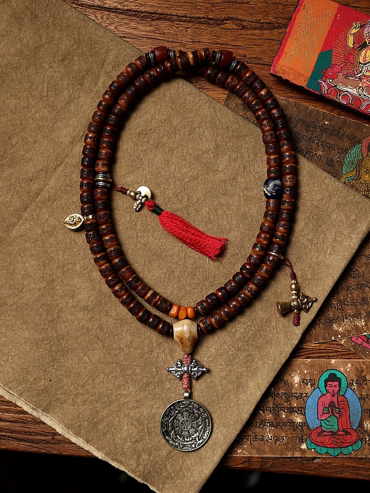 Natural Yak Bone Beads Bracelet Men's Old Materials Gabala Agate Women's Ethnic Style 108 Pieces
Natural Yak Bone Beads Bracelet Men's Old Materials Gabala Agate Women's Ethnic Style 108 Pieces