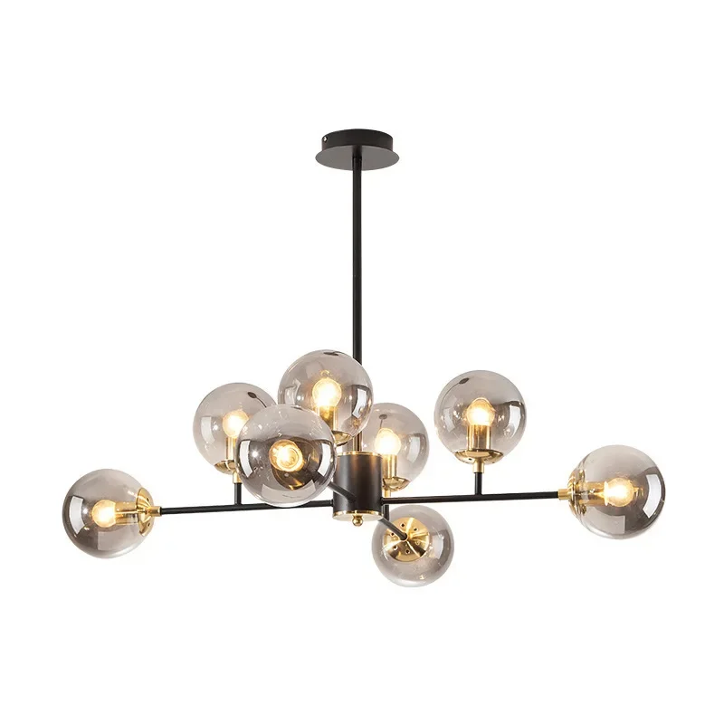 Nordic Glass Chandeliers Luxury Pendant Ceiling Lamp Black Gold Iron Glass Ball Pendant Light Room Decor Lamps for Living Room
Nordic Glass Chandeliers Luxury Pendant Ceiling Lamp Black Gold Iron Glass Ball Pendant Light Room Decor Lamps for Living Room