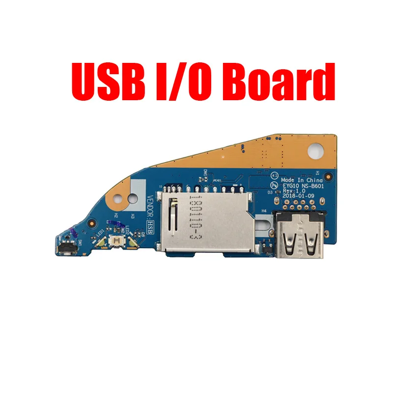 Laptop USB I/O Board For Lenovo For Ideapad Yoga 530-14IKB Flex 6-14IKB 5C50R08719 NS-B601 81EK New
Laptop USB I/O Board For Lenovo For Ideapad Yoga 530-14IKB Flex 6-14IKB 5C50R08719 NS-B601 81EK New