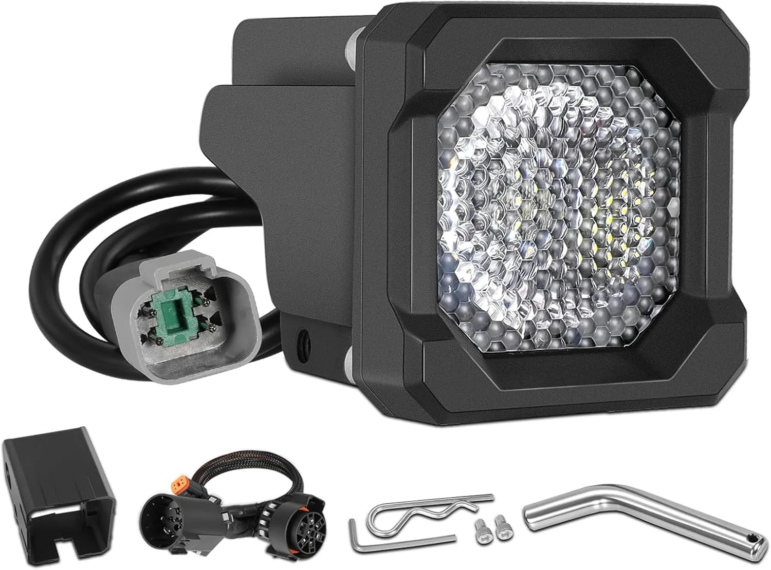 Red & White LED Towing Hitch Kit Plug and Play Waterproof Backup Reverse Light For pickup trucks 2x2" HitchMount w/ 7-Pin Socket
Red & White LED Towing Hitch Kit Plug and Play Waterproof Backup Reverse Light For pickup trucks 2x2" HitchMount w/ 7-Pin Socket