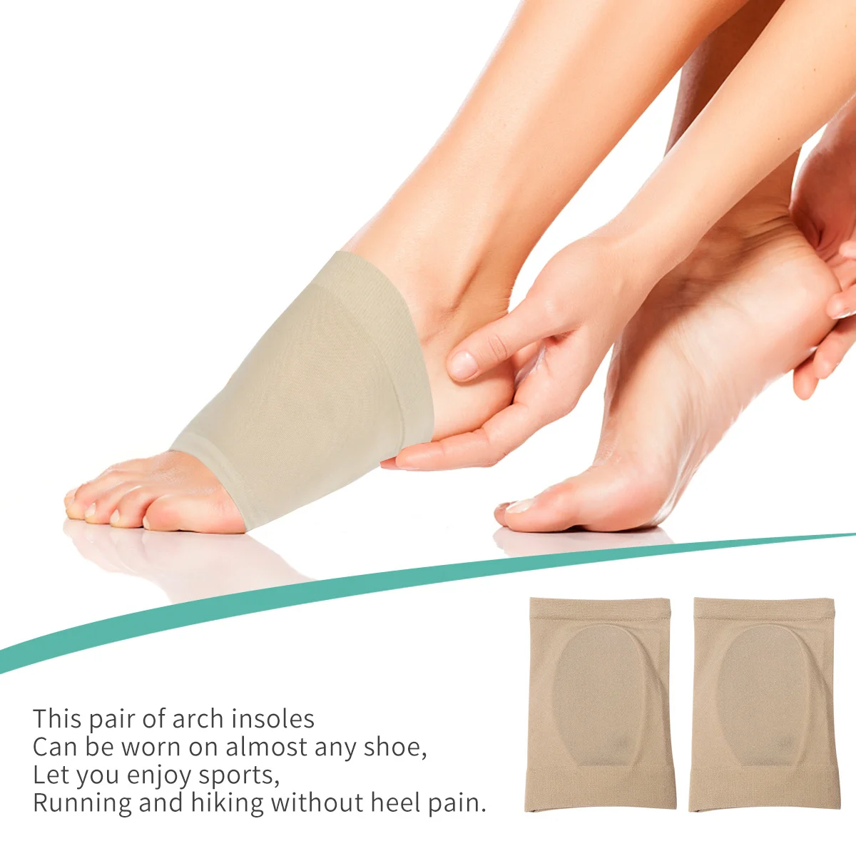 1Pair Foot Arch Support Pads Flat Foot Orthotics Massage Insoles Elastic Arch Support Cushion Stable Elastic Insoles
1Pair Foot Arch Support Pads Flat Foot Orthotics Massage Insoles Elastic Arch Support Cushion Stable Elastic Insoles