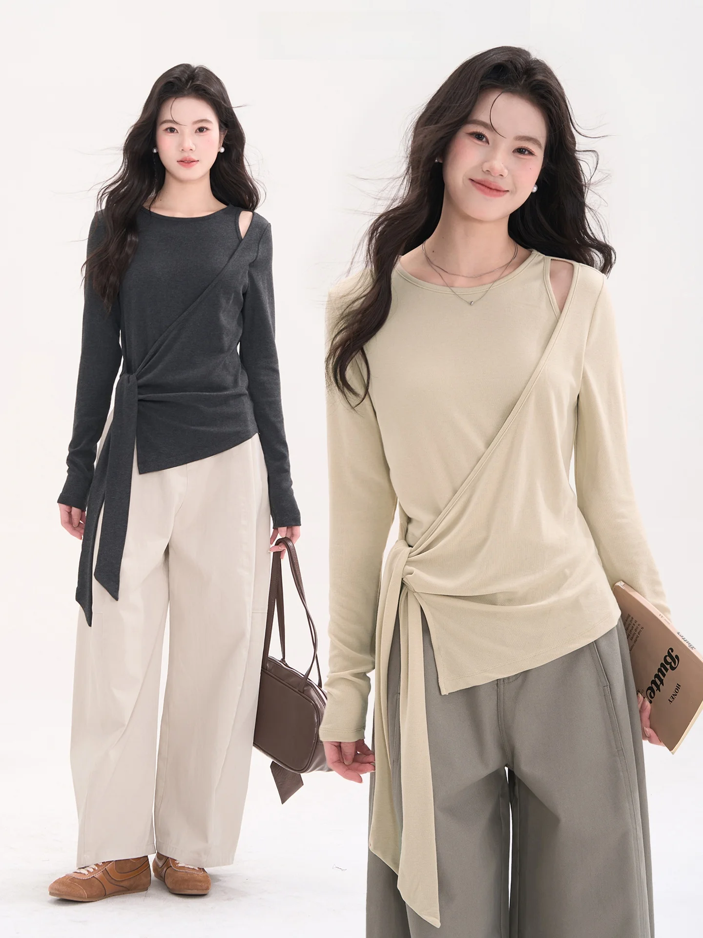 Женская футболка с круглым вырезом Heme Flower Field Window Buffer Design Sense, весенняя, повседневная, из эластичного волокна, с длинным рукавом
Женская футболка с круглым вырезом Heme Flower Field Window Buffer Design Sense, весенняя, повседневная, из эластичного волокна, с длинным рукавом