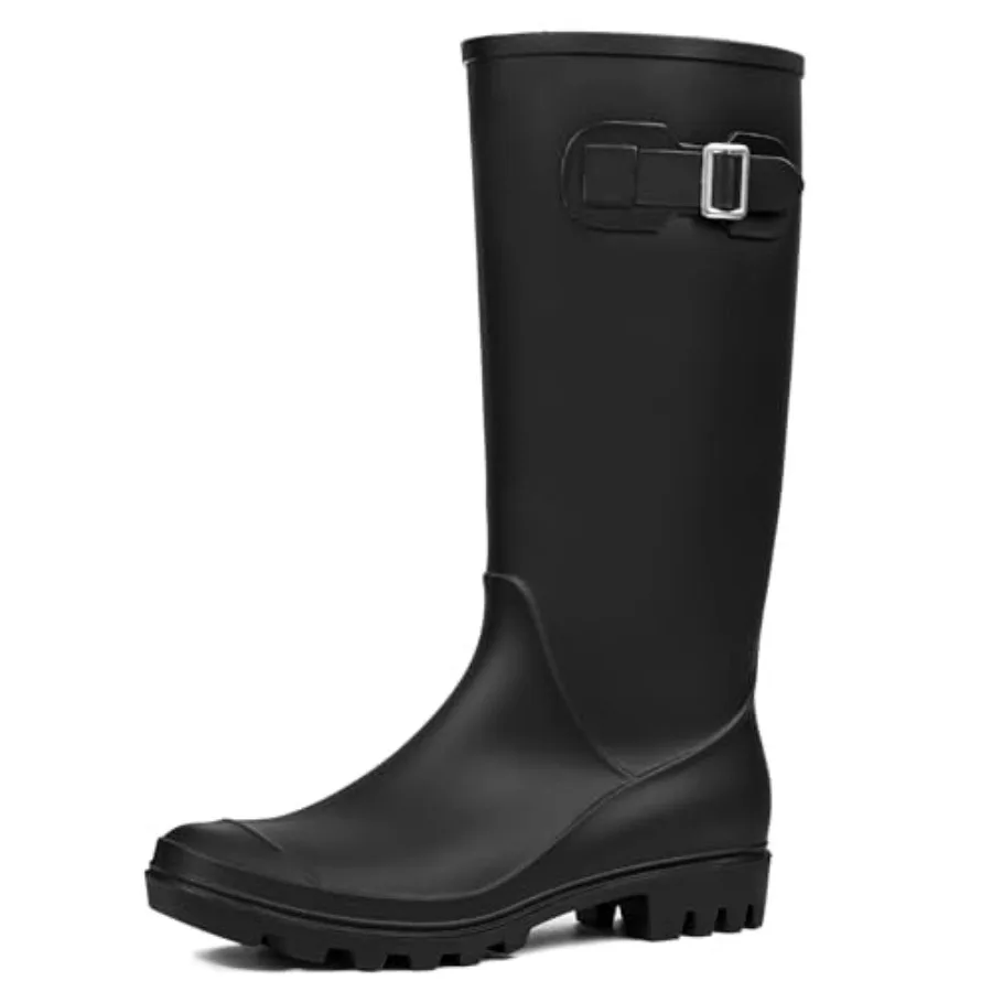 DKSUKO Women's Tall Rain Boots Garden Boots Waterproof Wellington Rubber Boots
DKSUKO Women's Tall Rain Boots Garden Boots Waterproof Wellington Rubber Boots