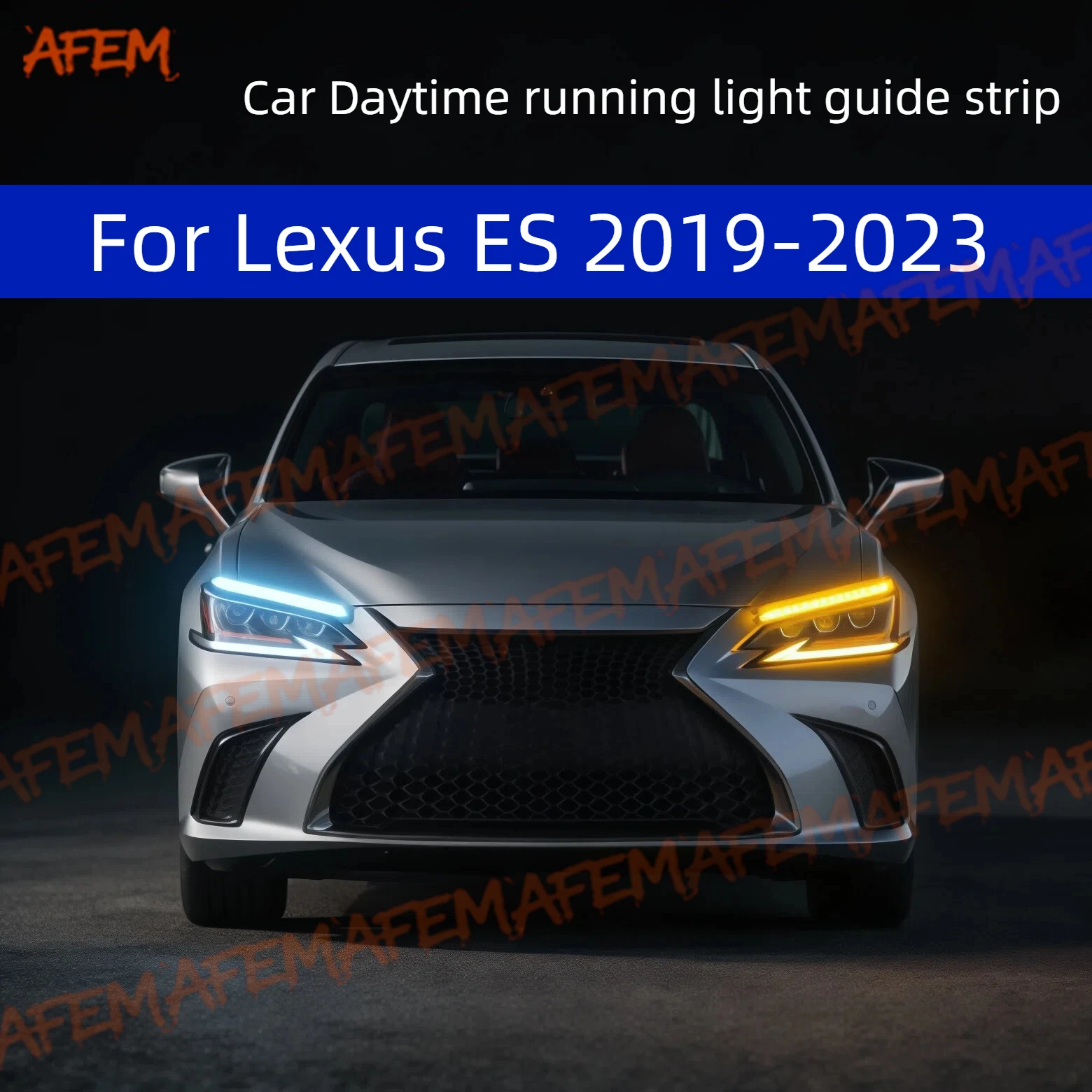 Car DRL Daytime Running Light Start Scan Style Sequential Flowing Turn Signal Light Ultra-Thin LED For Lexus ES 2019-2023
Car DRL Daytime Running Light Start Scan Style Sequential Flowing Turn Signal Light Ultra-Thin LED For Lexus ES 2019-2023