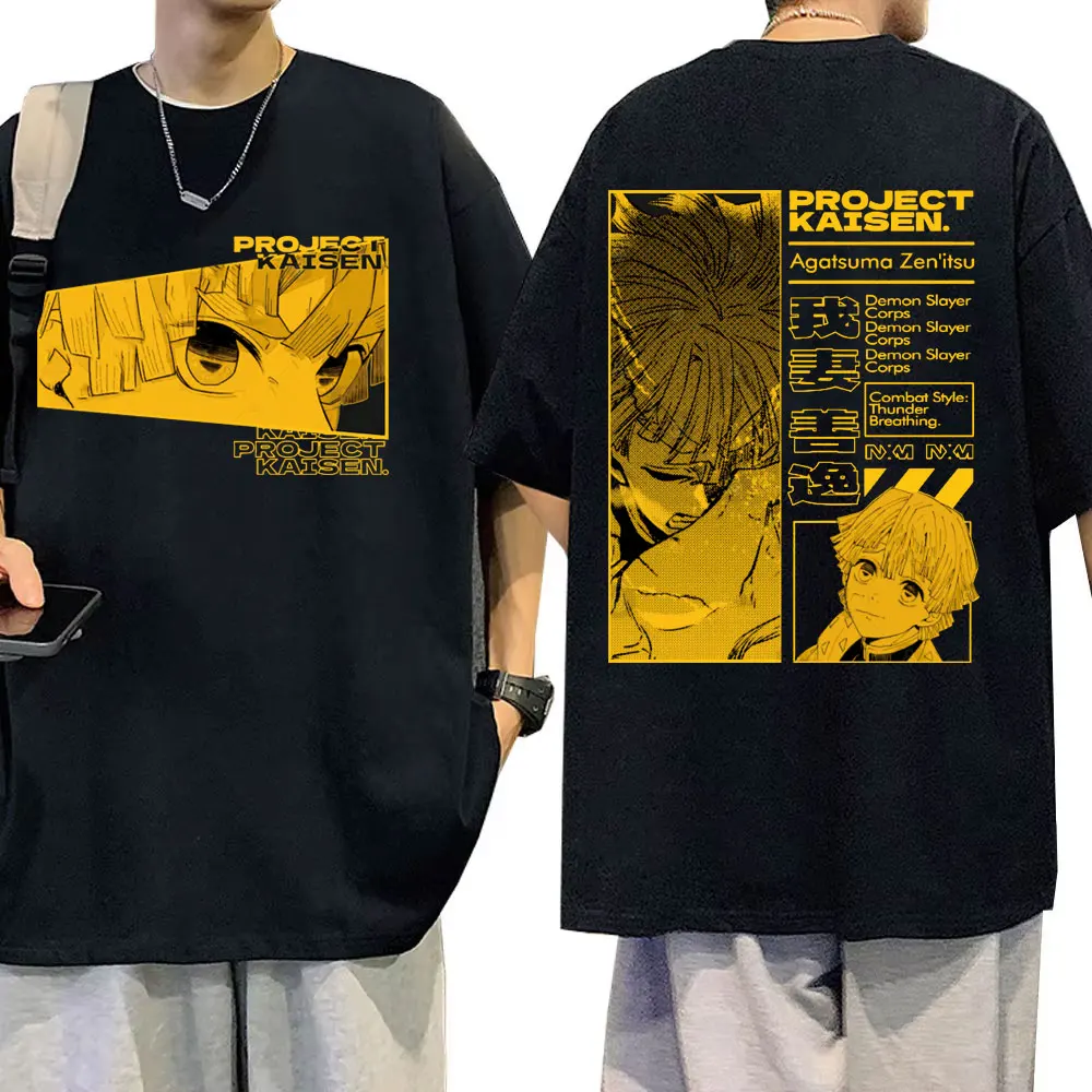 Anime Demon Slayer Zenitsu Agatsuma Print T-shirts Men Women Clothing Fashion Japanese Style Tshirt Male Vintage Casual T Shirt
Anime Demon Slayer Zenitsu Agatsuma Print T-shirts Men Women Clothing Fashion Japanese Style Tshirt Male Vintage Casual T Shirt
