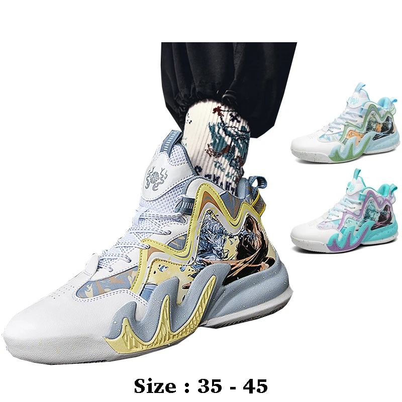 Высококачественная повседневная кожаная спортивная обувь с принтом для мужчин, размер 2025, 35, 36, 45, уличные баскетбольные кроссовки для бега, фиолетовые, желтые
Высококачественная повседневная кожаная спортивная обувь с принтом для мужчин, размер 2025, 35, 36, 45, уличные баскетбольные кроссовки для бега, фиолетовые, желтые