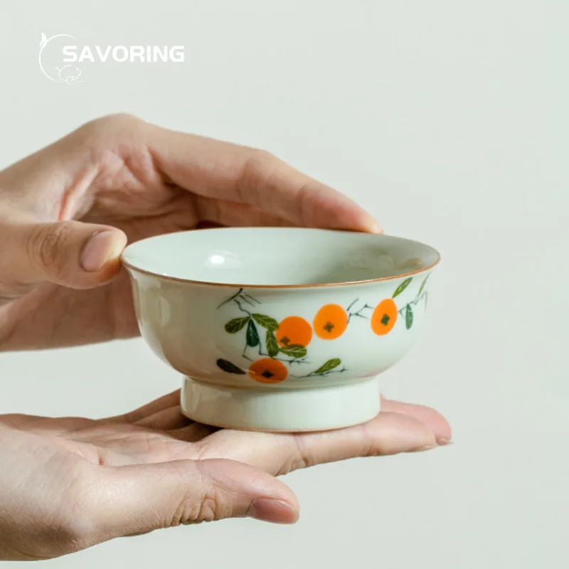 120 мл ручная роспись чашка с хурмой, трава, ясень, мастер-чашка, керамическая копыта, большая чайная чаша, пуэр, Jianzhan, кунг-фу, чайный сервиз, инструмент для посуды
120 мл ручная роспись чашка с хурмой, трава, ясень, мастер-чашка, керамическая копыта, большая чайная чаша, пуэр, Jianzhan, кунг-фу, чайный сервиз, инструмент для посуды