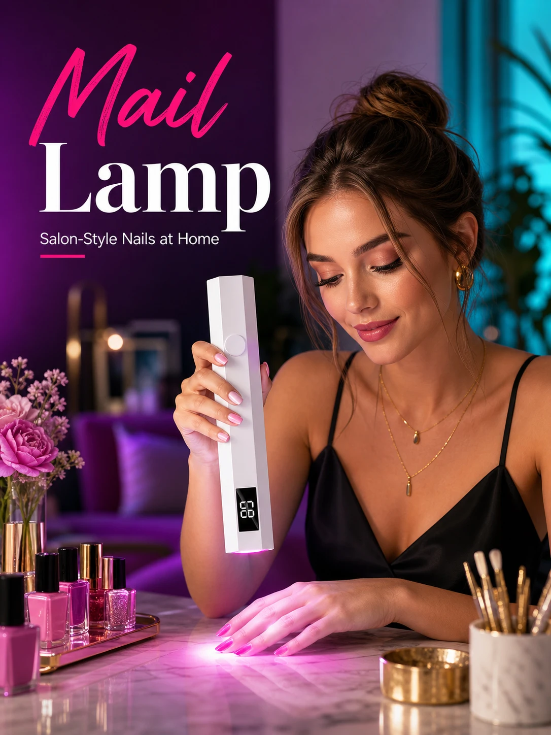 Handheld Nail Curing Lamp Portable Gel Polish Dryer Mini UV LED Nail Light with Stand
Handheld Nail Curing Lamp Portable Gel Polish Dryer Mini UV LED Nail Light with Stand