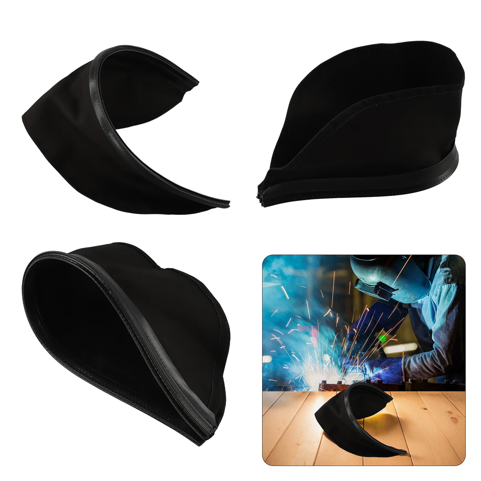 Helmet Accessory Flame-Retardant Bib Easy Installation Design Flame Resistant Materials For Most Welding Helmets
Helmet Accessory Flame-Retardant Bib Easy Installation Design Flame Resistant Materials For Most Welding Helmets