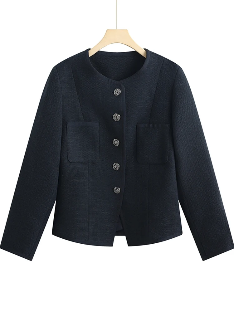 Женское приталенное пальто с круглым вырезом, с завышенной талией, весна-осень, новая коллекция, роскошное, модное, повседневное, из полиэфирного волокна
Женское приталенное пальто с круглым вырезом, с завышенной талией, весна-осень, новая коллекция, роскошное, модное, повседневное, из полиэфирного волокна