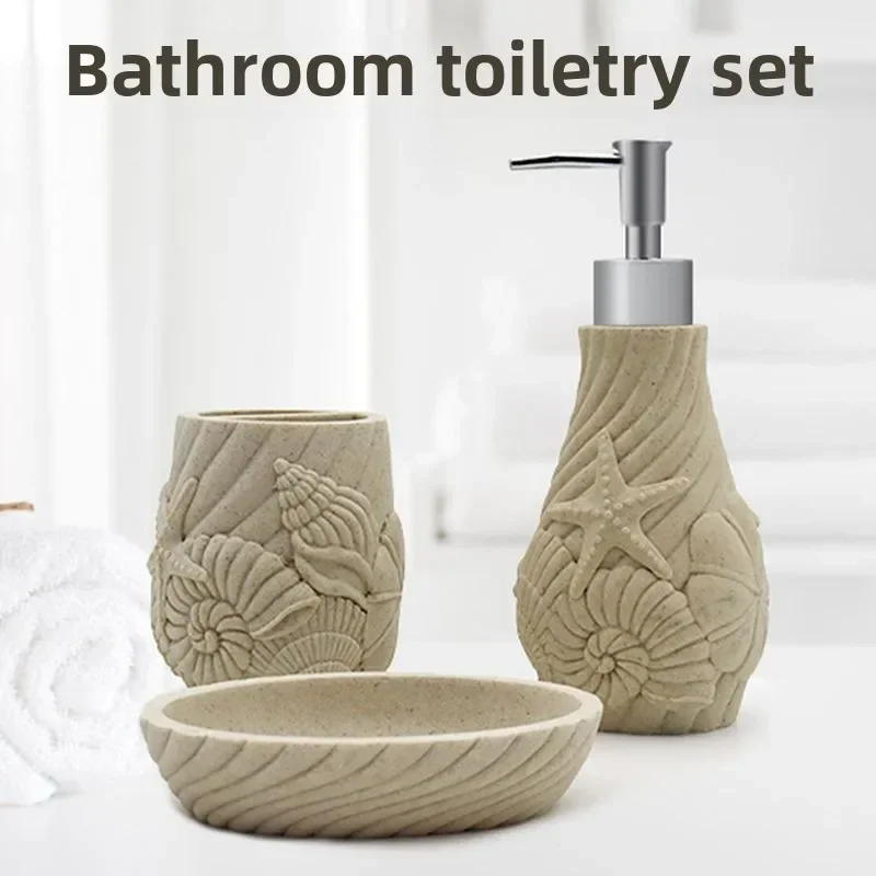 3pcs Natural Stone Bathroom Wash Storage Set Resin Lotion Bottles Toothbrush Cups Soap Dishes Light Luxury Retro Bathroom Set
3pcs Natural Stone Bathroom Wash Storage Set Resin Lotion Bottles Toothbrush Cups Soap Dishes Light Luxury Retro Bathroom Set