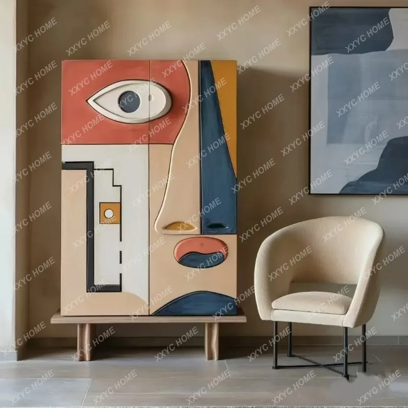 XX Modern Art Style Retro Dining Side Cabinet Against The Wall Storage Living Room Antique
XX Modern Art Style Retro Dining Side Cabinet Against The Wall Storage Living Room Antique