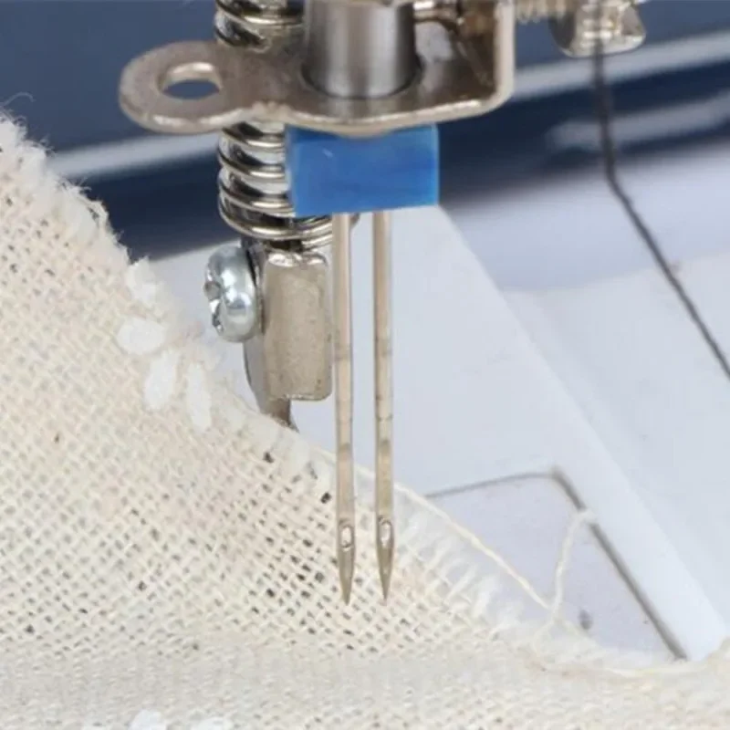 6 Pieces Double Needle Sewing Machine (Size 2.0/90 3.0/90 4.0/90) & 9 Groove Pintuck Presser Foot 5BB5192 
6 Pieces Double Needle Sewing Machine (Size 2.0/90 3.0/90 4.0/90) & 9 Groove Pintuck Presser Foot 5BB5192