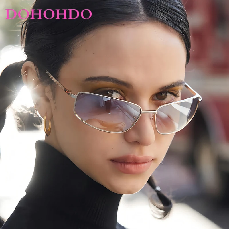 DOHOHDO Vintage Square Y2K Sunglasses For Women New Fashion Brand Alloy Gradient Hip Hop UV400 Sun Glasses Female Driving Shades
DOHOHDO Vintage Square Y2K Sunglasses For Women New Fashion Brand Alloy Gradient Hip Hop UV400 Sun Glasses Female Driving Shades