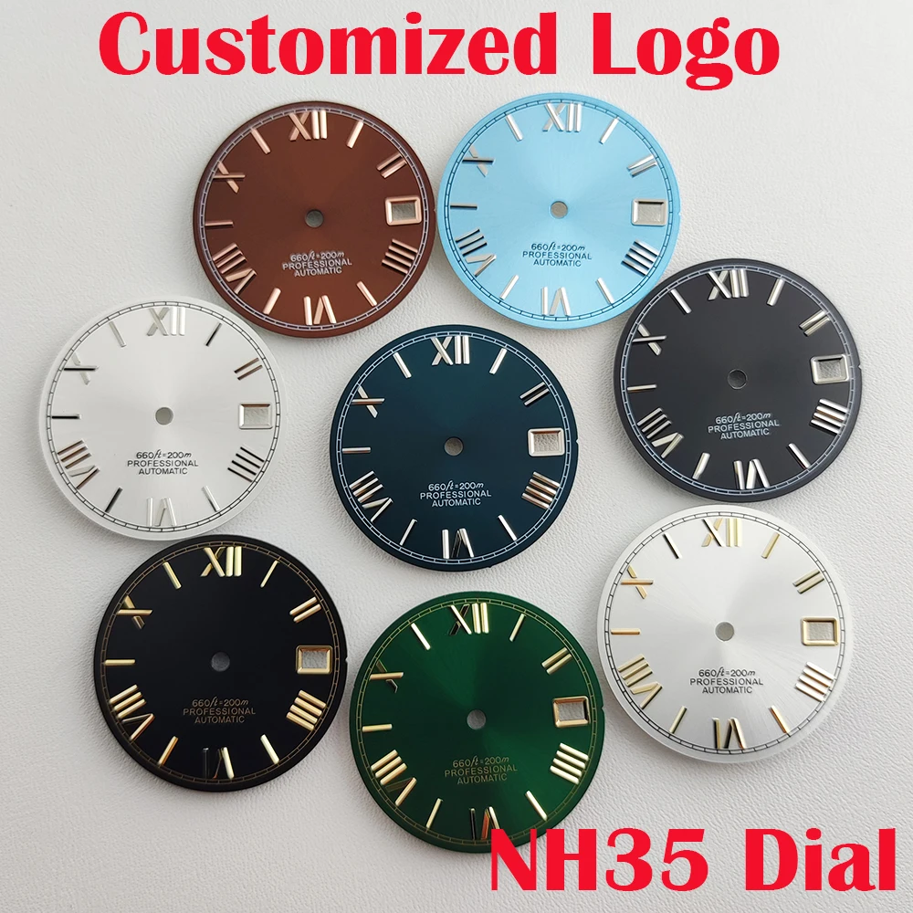 28.5mm NH35 dial NH36 dial watch dial Roman dial Modified Dial fit NH35 Movement Watch accessories
28.5mm NH35 dial NH36 dial watch dial Roman dial Modified Dial fit NH35 Movement Watch accessories