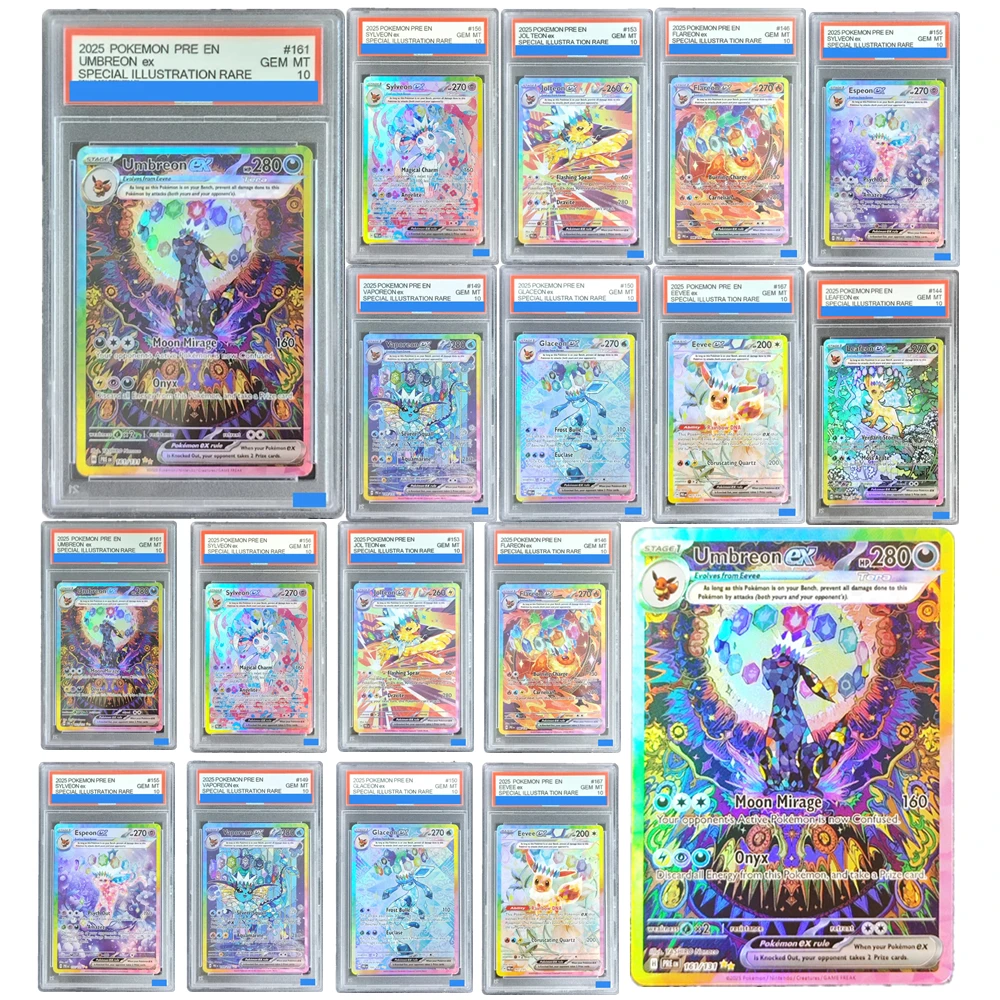 PTCG POKEMON Английские PRE PRISMATIC EVOLUTIONS # 161 UMBREON Leafeon Sylveon Ex Аутентификация GEM MT 10 Подарочные коллекционные карты
PTCG POKEMON Английские PRE PRISMATIC EVOLUTIONS # 161 UMBREON Leafeon Sylveon Ex Аутентификация GEM MT 10 Подарочные коллекционные карты