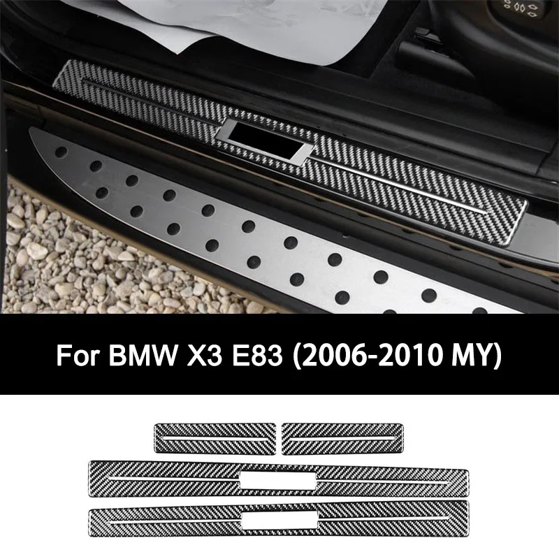 Для BMW X3 E83 (2006-2010 гг. Модель), премиум-класса из углеродного волокна, педаль порога автомобиля, внутренние наклейки, автоаксессуары
Для BMW X3 E83 (2006-2010 гг. Модель), премиум-класса из углеродного волокна, педаль порога автомобиля, внутренние наклейки, автоаксессуары