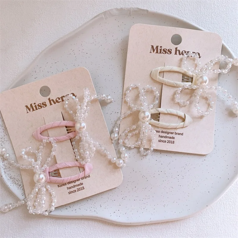 Pearl Beaded Bow Barrettes Set Elegant Crystal Accent Hair Clips for Side Bangs Holders Soft Stretchy No Crease Gentle Hold New
Pearl Beaded Bow Barrettes Set Elegant Crystal Accent Hair Clips for Side Bangs Holders Soft Stretchy No Crease Gentle Hold New