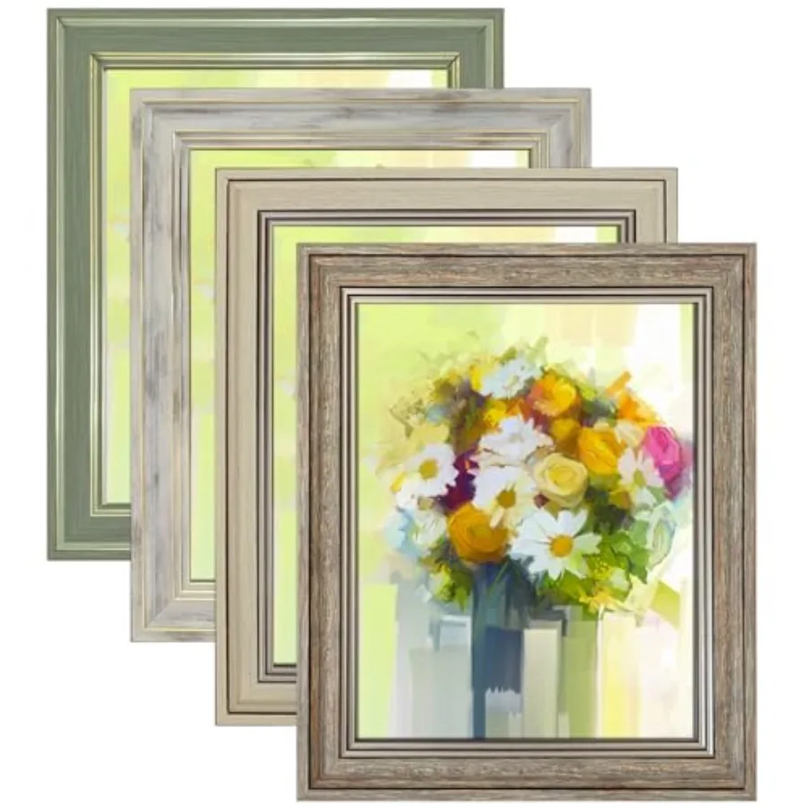Picture Frame Set of 4, Rustic Farmhouse Picture Frames for Table or Wall Hanging
Picture Frame Set of 4, Rustic Farmhouse Picture Frames for Table or Wall Hanging